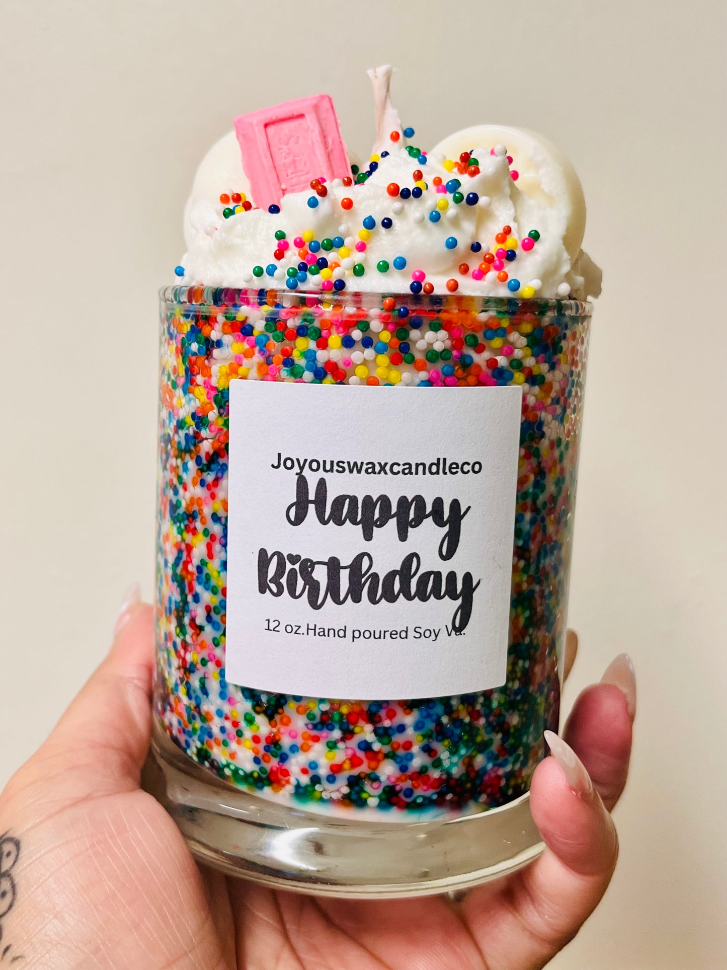 Happy Birthday Soy Candle