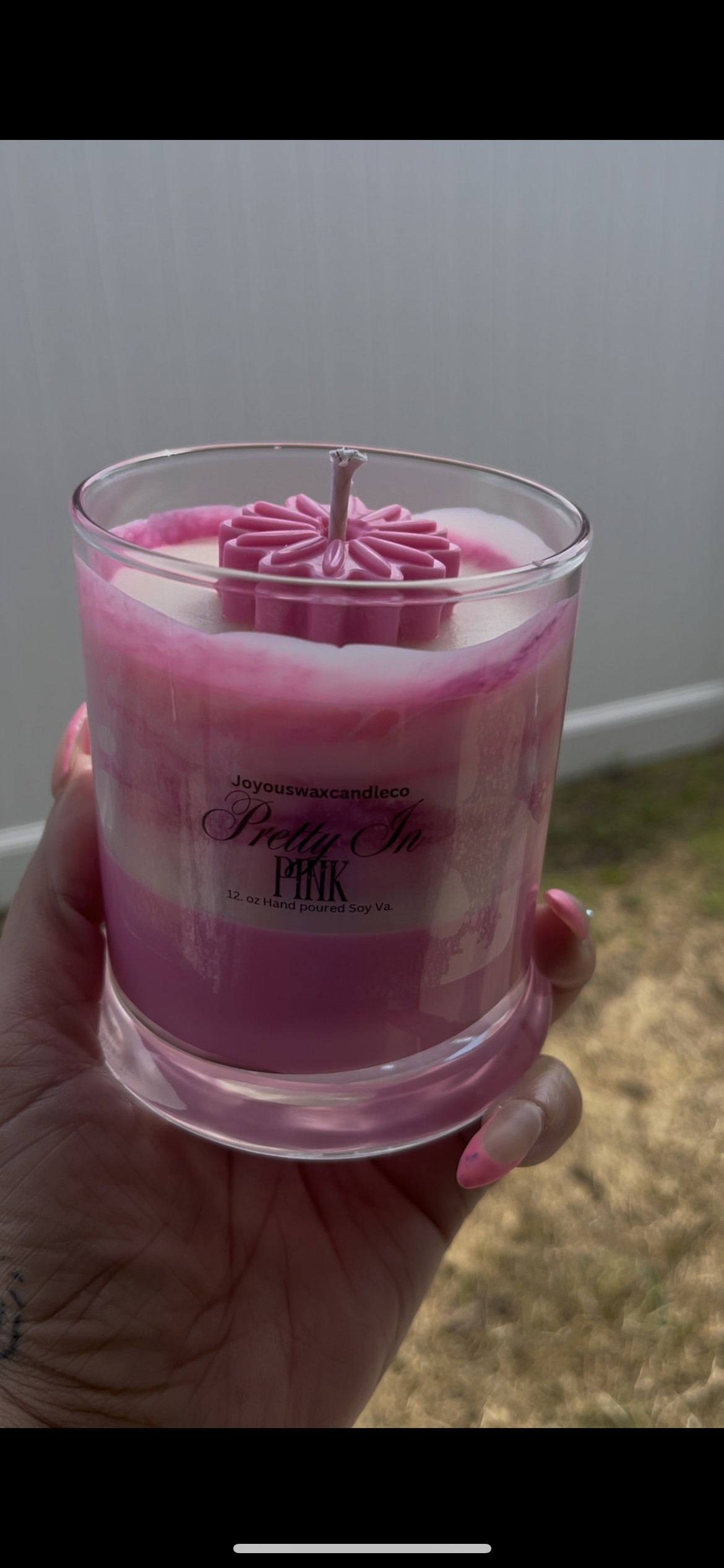 Pretty In Pink Soy Candle