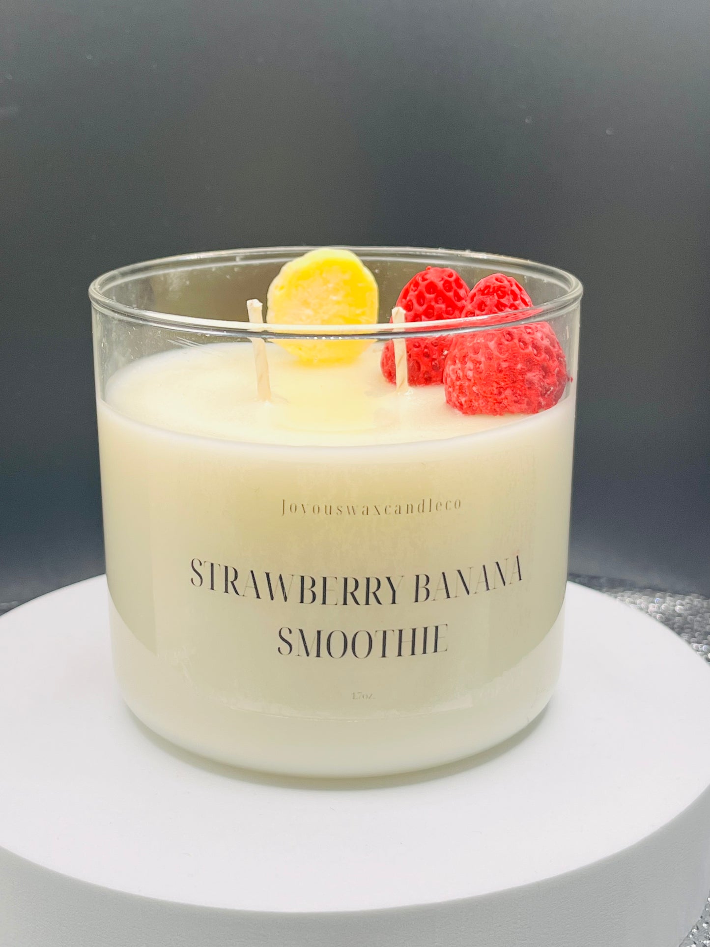 Strawberry Banana Smoothie Soy Candle