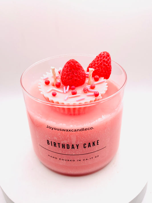 Strawberry Birthday Cake Soy Candle