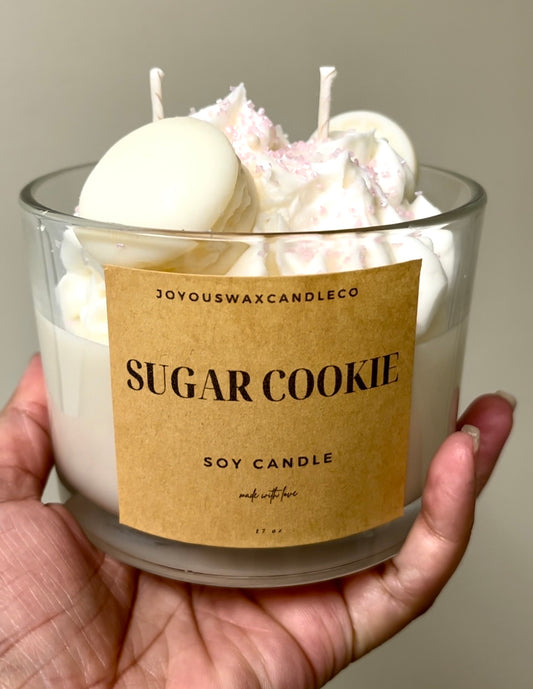 Sugar Cookie Large 17 oz Soy Candle