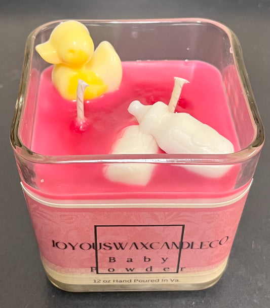 Baby Powder Pink Soy Candle