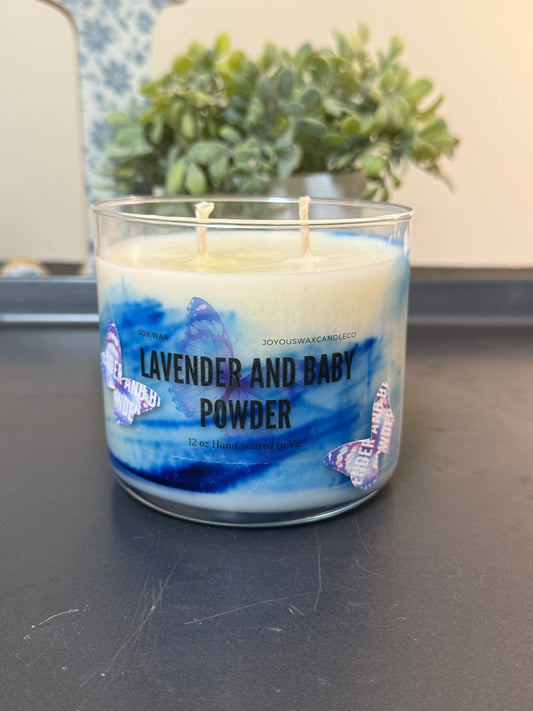 Lavender and Baby Powder Soy Candle