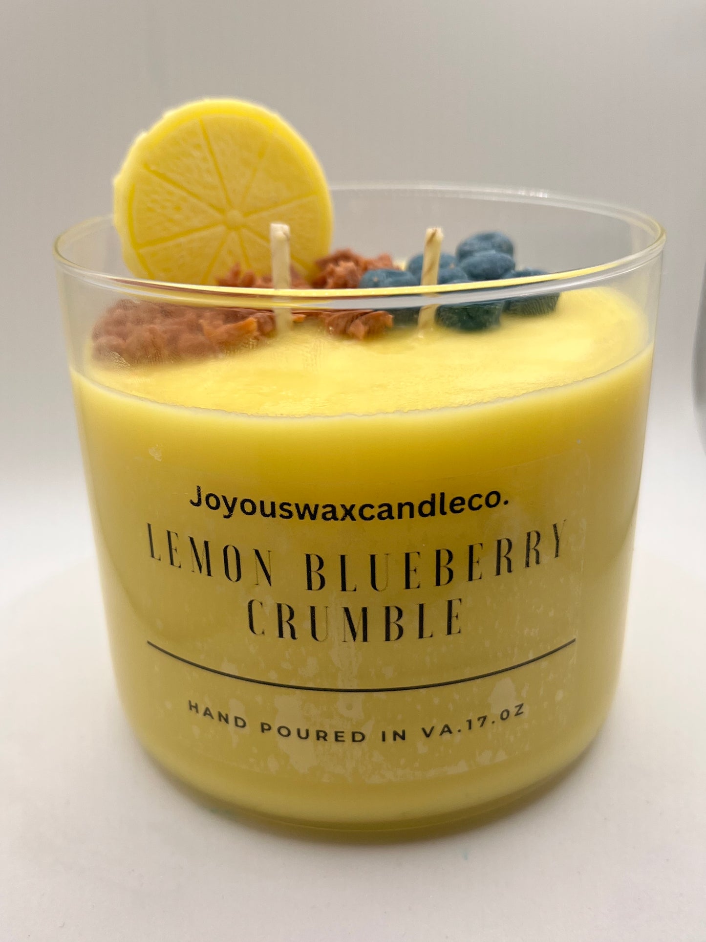 Lemon Blueberry Crumble Soy Candle